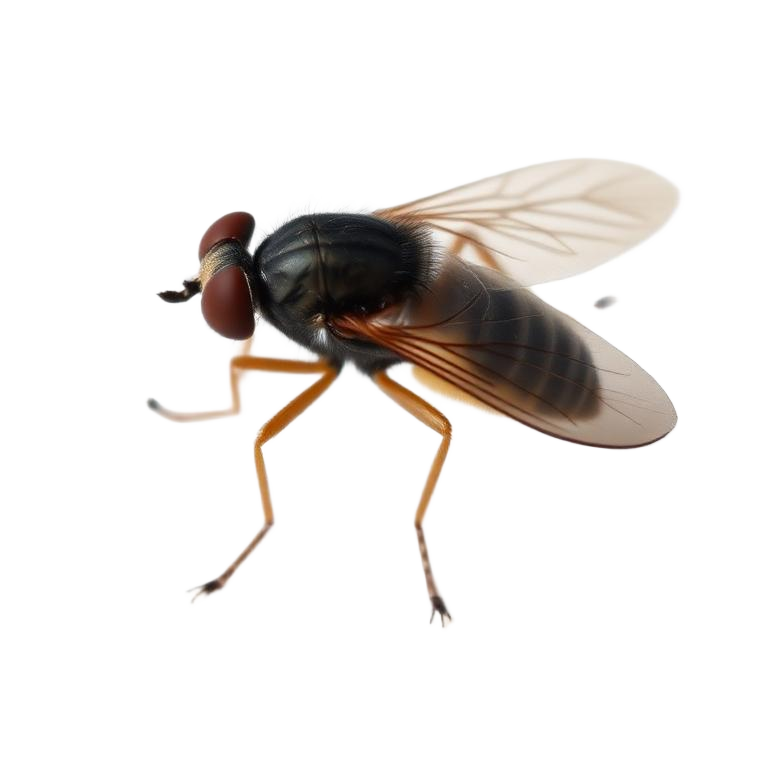 Close-up photo of flies