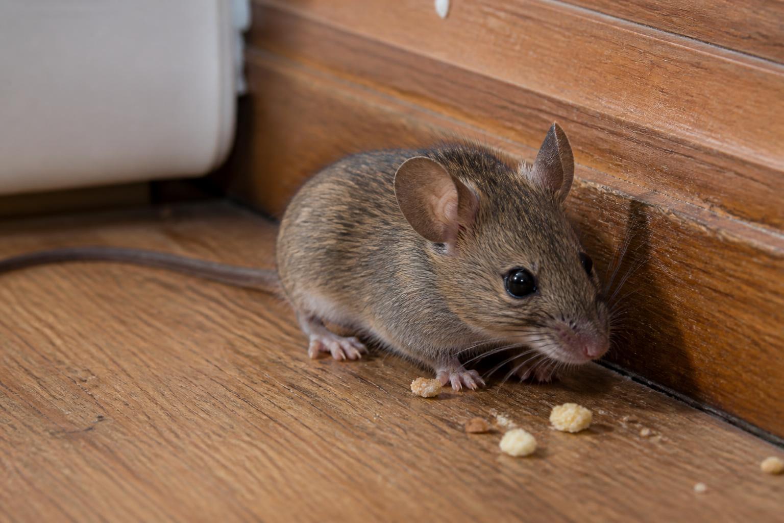 House mouse (Mus musculus) photographed close up for identification
