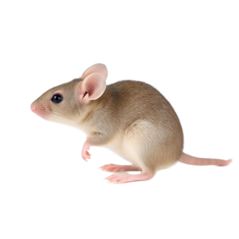 Close-up photo of a house mouse