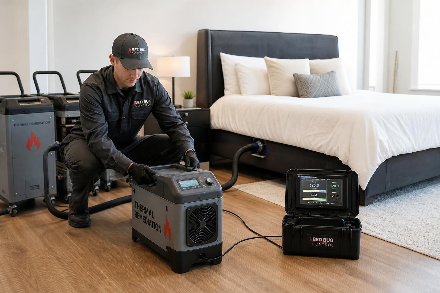 Bed bug inspection of a mattress and bed frame