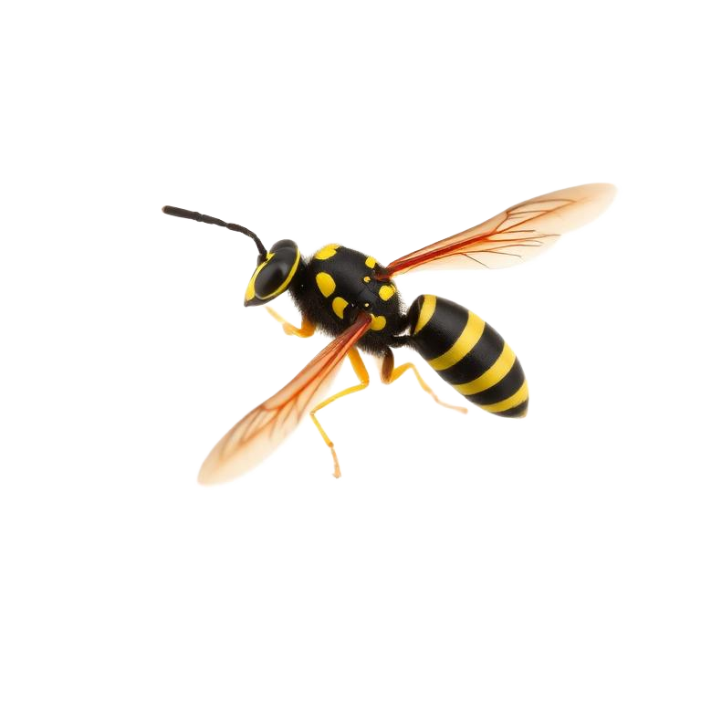 Close-up photo of wasps